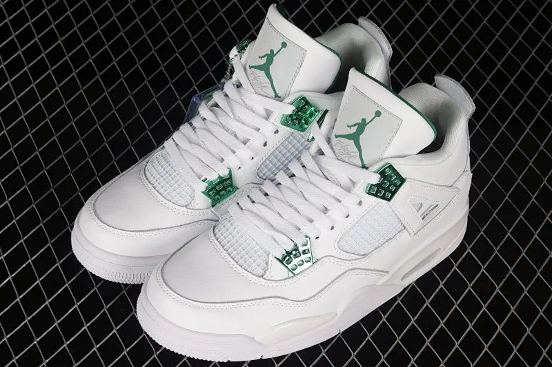 All categories Air Jordan Jordan series basketball shoes Air Jordan 4 F version Air Jordan 4 "Pine Green" AJ4 Joe 4 white and green first layer genuine label CT8527-113